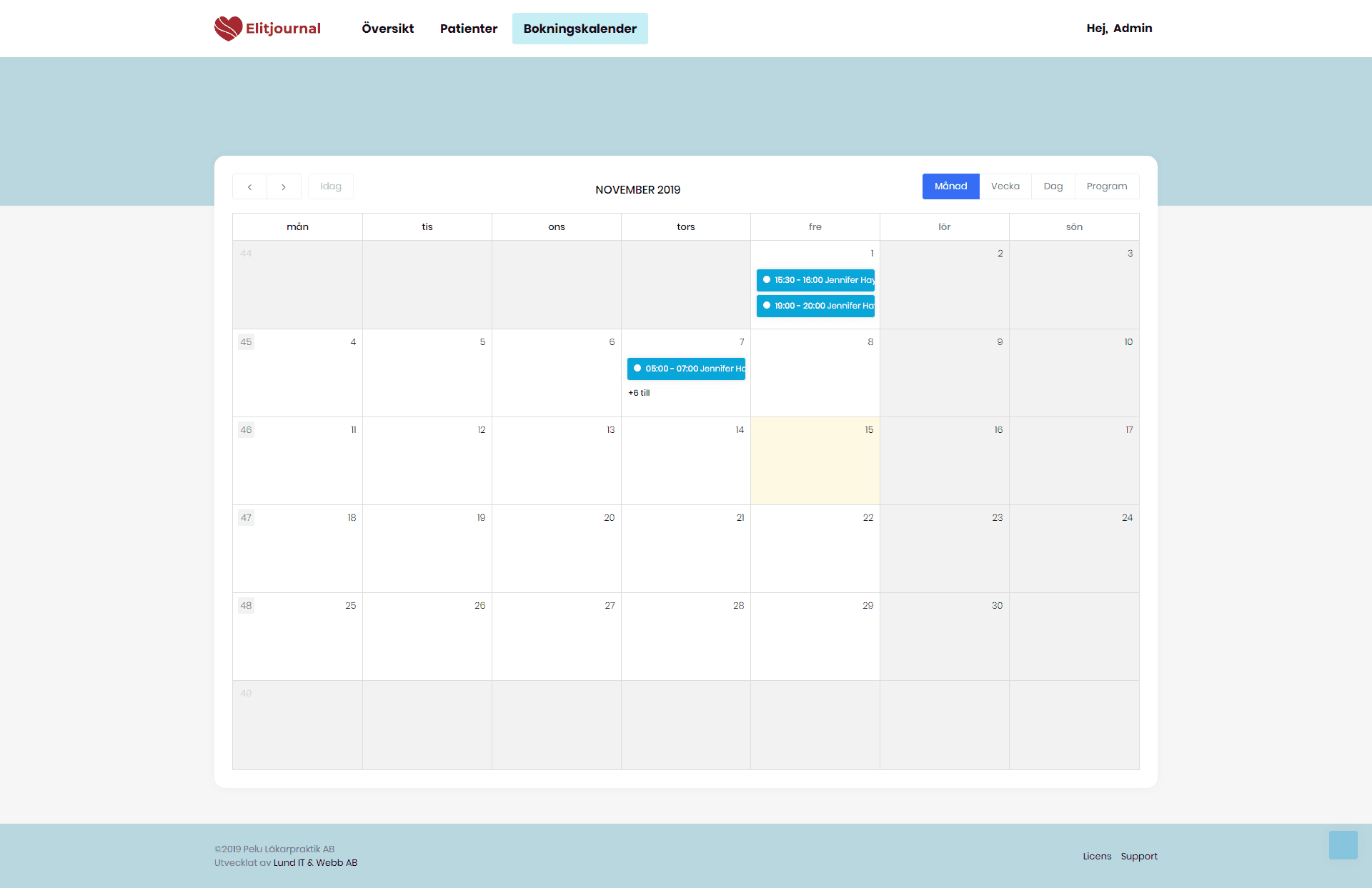 Booking Calendar