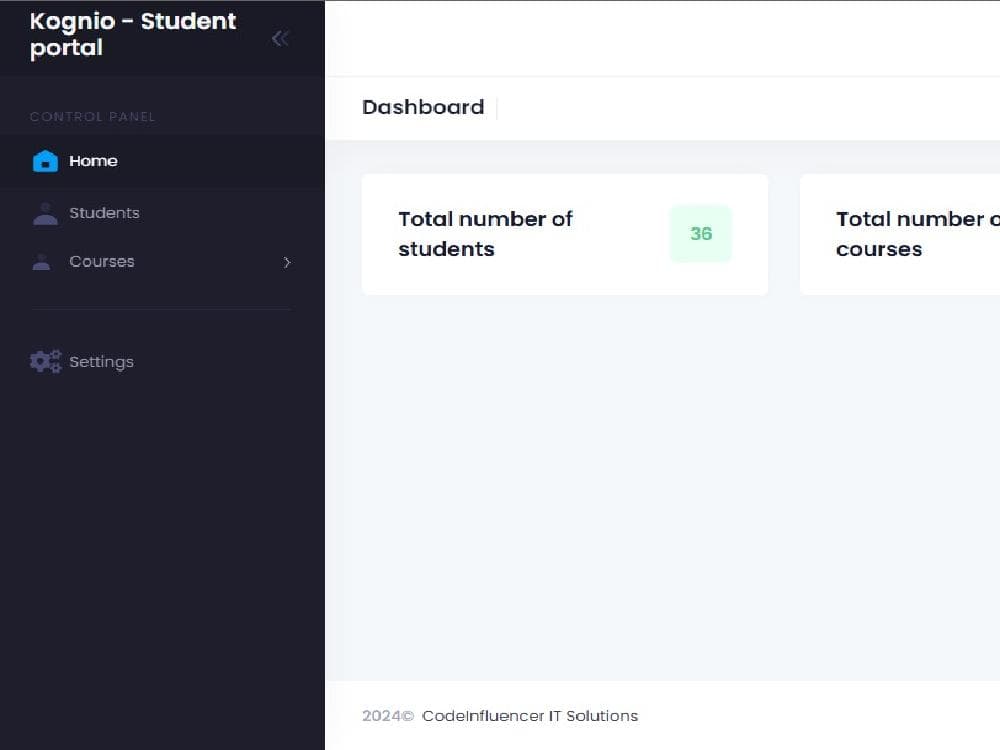Kognio - Student Portal
